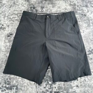 Callaway Men 36 Golf Solid Optri Dri Grey Shorts Poly Blend Chino Activewear